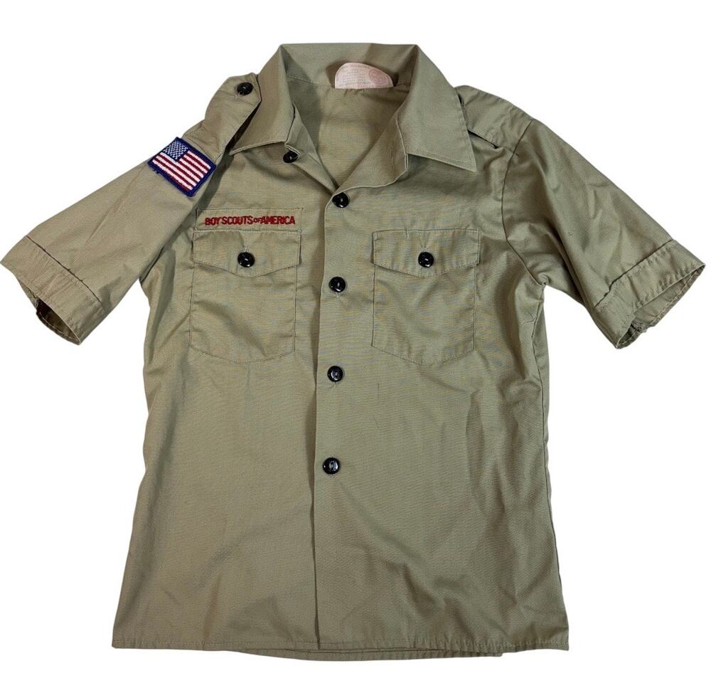 BOY SCOUTS OF AMERICA Short-Sleeve Uniform Shirt Youth Medium (10-12)
